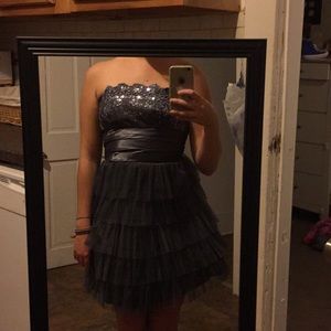 Strapless homecoming dress